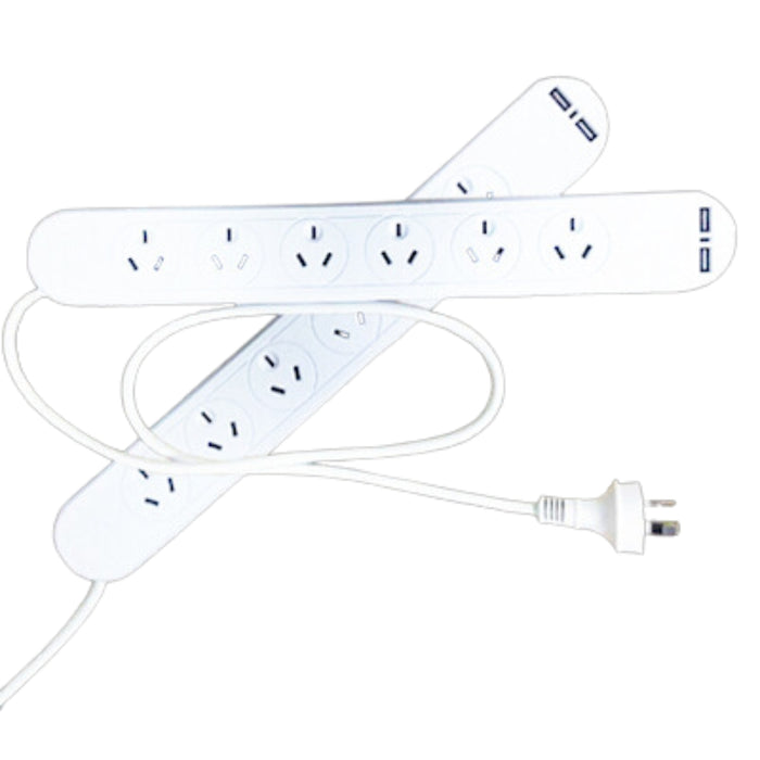 2 X 6 PLUG POWERPOINTS - 2 X USB PORTS