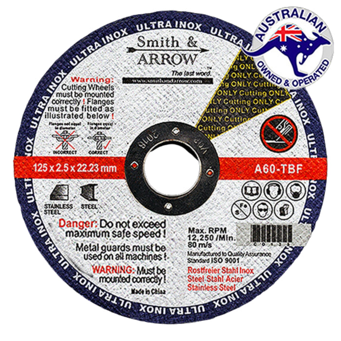 5", 125MM X 2.5MM - METAL CUTTING DISCS