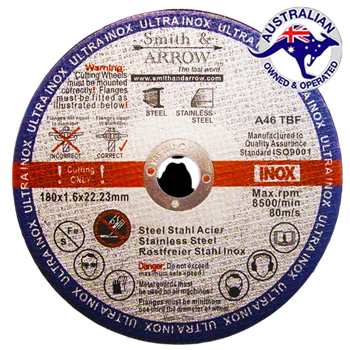7", 180MM X 1.6MM - METAL CUTTING DISCS