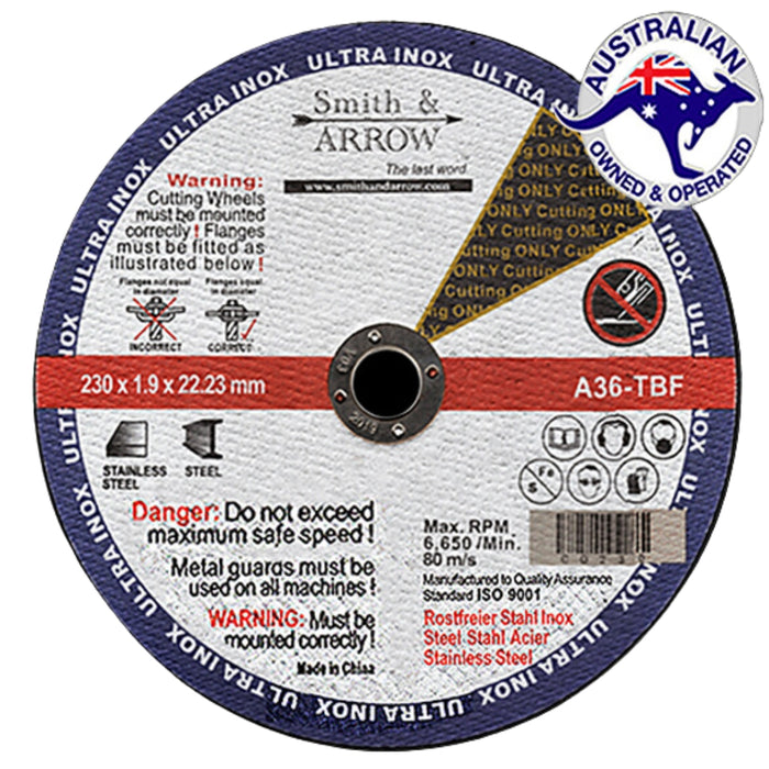 9", 230MM X 1.9MM - METAL CUTTING DISCS