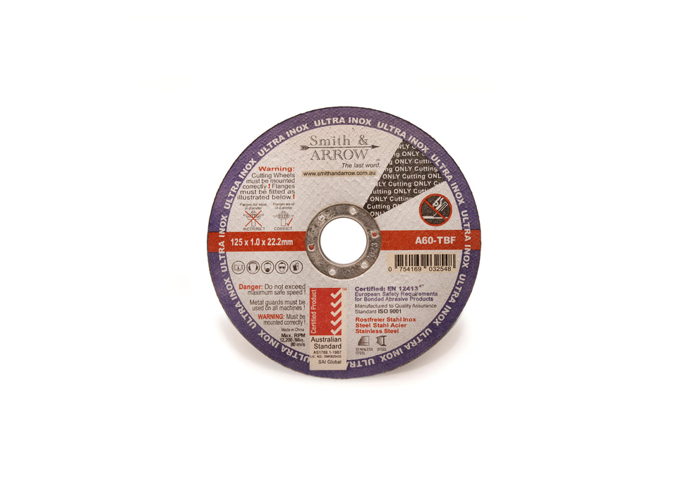5", 125MM X 1.0MM - METAL CUTTING DISCS