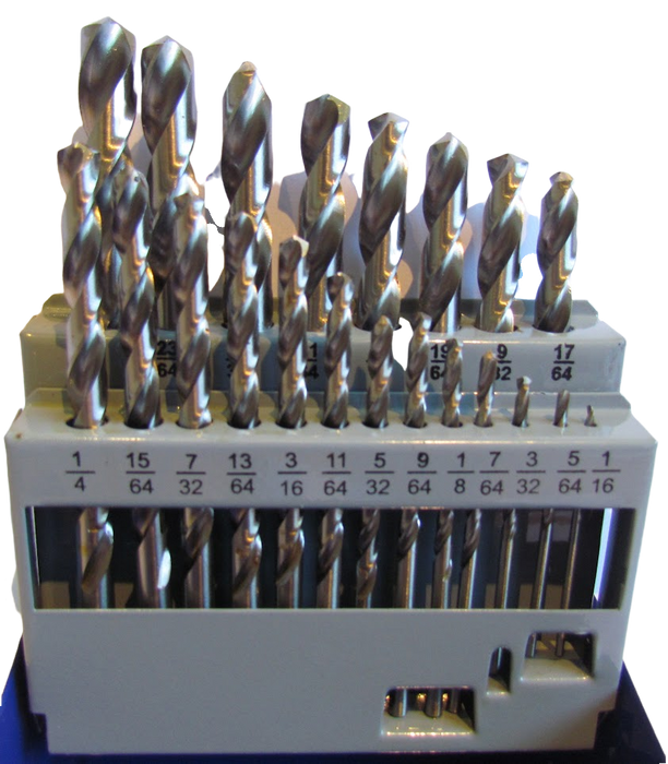 HSS Drill Bit M2 IMPERIAL 21 Pieces: 1/16inch - 3/8inch