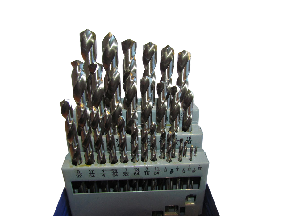 HSS Drill Bit M2 IMPERIAL 29 Pieces: 1/16inch - 1/2inch