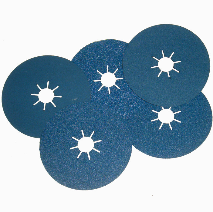 5" 125MM - ZIRCONIA FIBRE SANDING DISCS