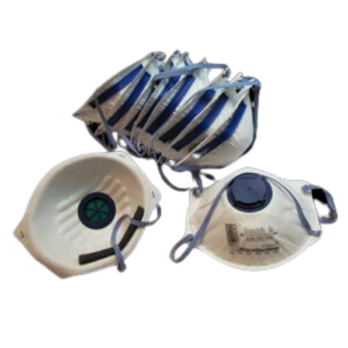 DISPOSABLE P2 FACE MASKS, UNVALVED, CUPPED