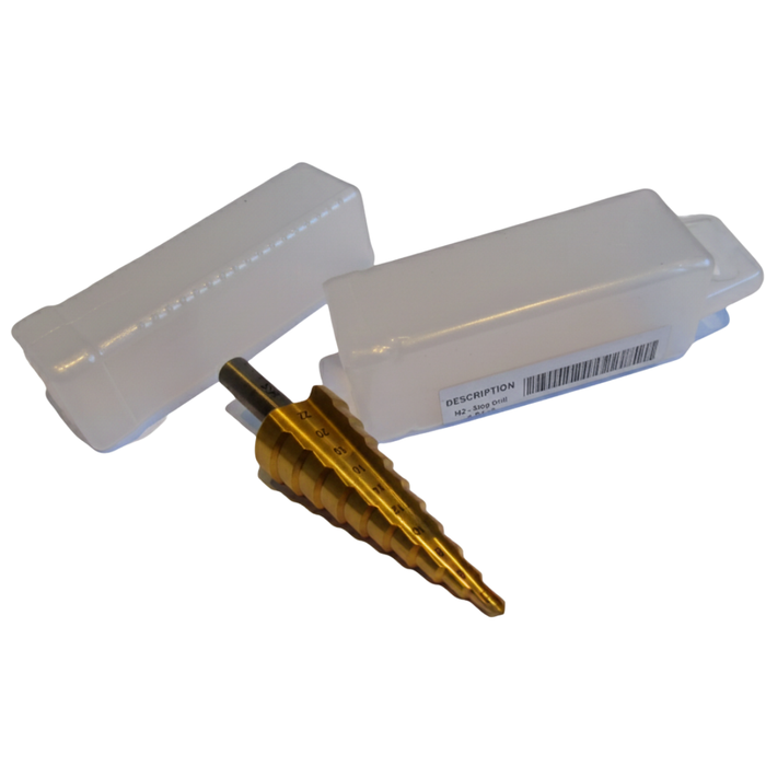 HSS Step Drill bit tin coated M2 4-22x9mm