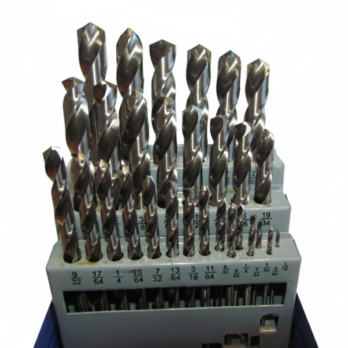 HSS Drill Bit M2 IMPERIAL 29 Pieces: 1/16inch - 1/2inch