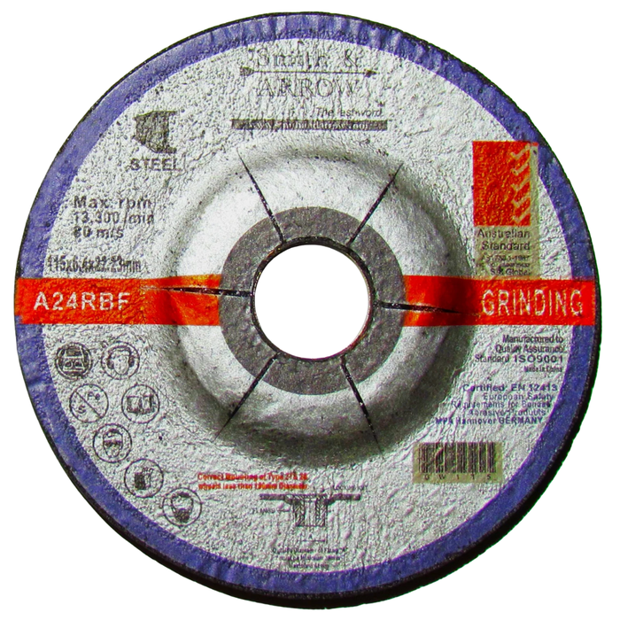 4.5" 115MM METAL GRINDING DISCS