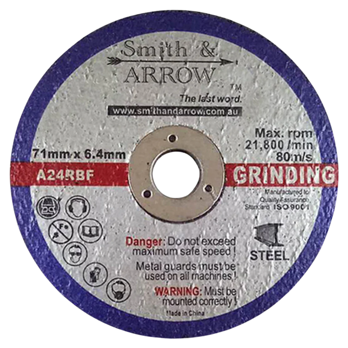 3" 71MM METAL GRINDING DISCS